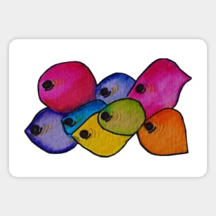 Colored Fishes Magnet